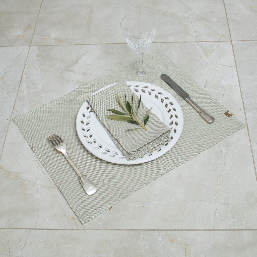 Colette - Set De Table (X4) - Vert Olive