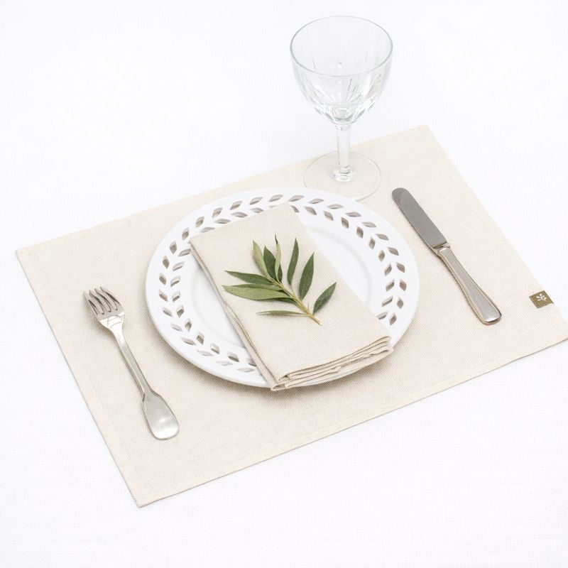 Colette - Set De Manteles Individuales (X4) - Topo Claro