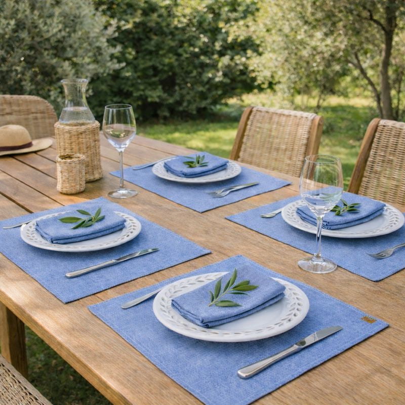 Colette - Mantel individual (X4) - Azul griego