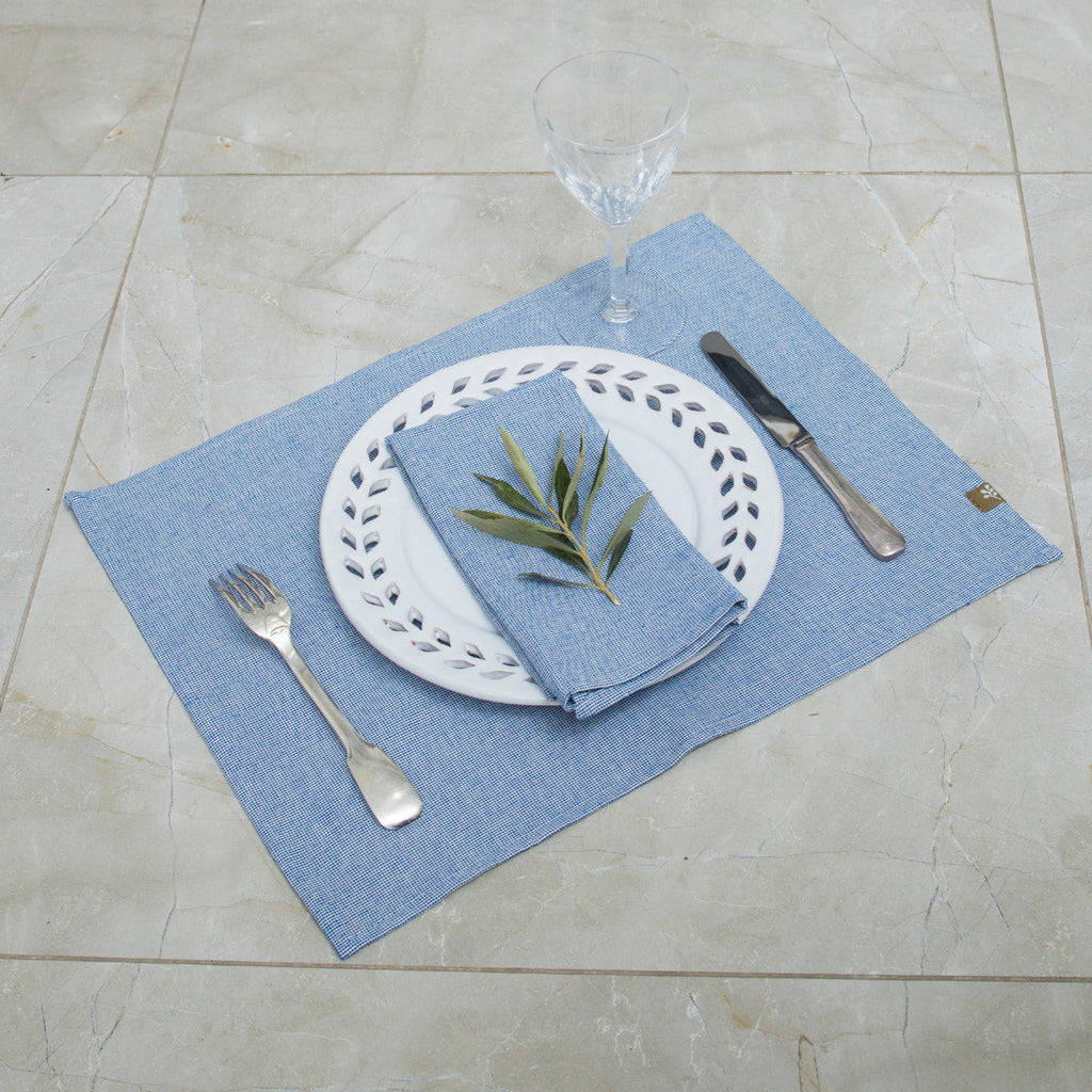 Colette - Mantel individual (X4) - Azul griego