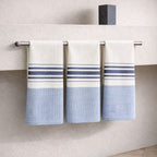 Louise - Tea towel (X3) - Blue