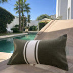 St Tropez - Coussin De Plage - Vert Kaki