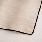 Bruma - Visillo Panel (X2) - Visillo De Algodón Bio - Greige/Negro