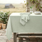Alma - Lot De 4 Serviettes De Table - Vert Amande