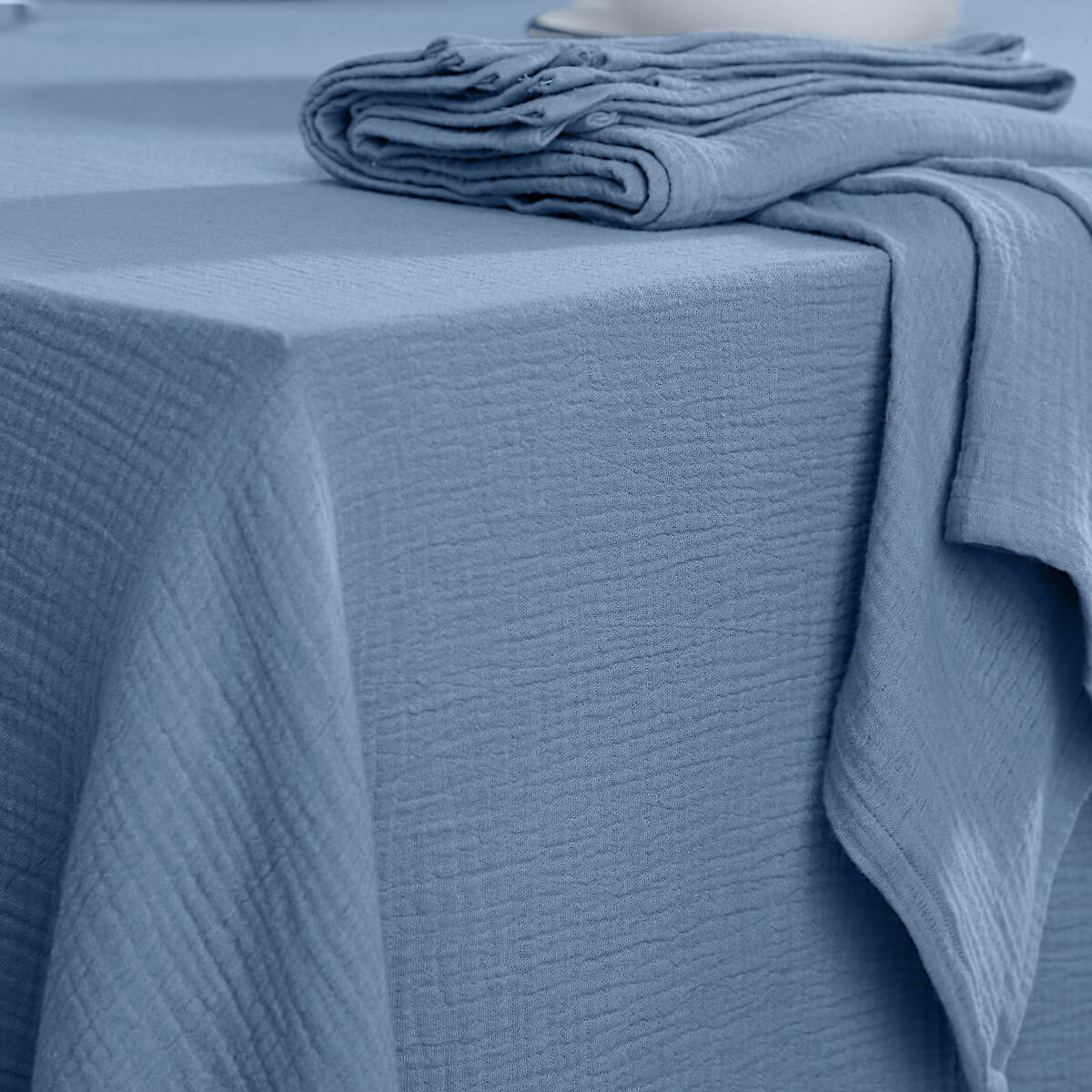 Alma - Lot De 4 Serviettes De Table - Bleu