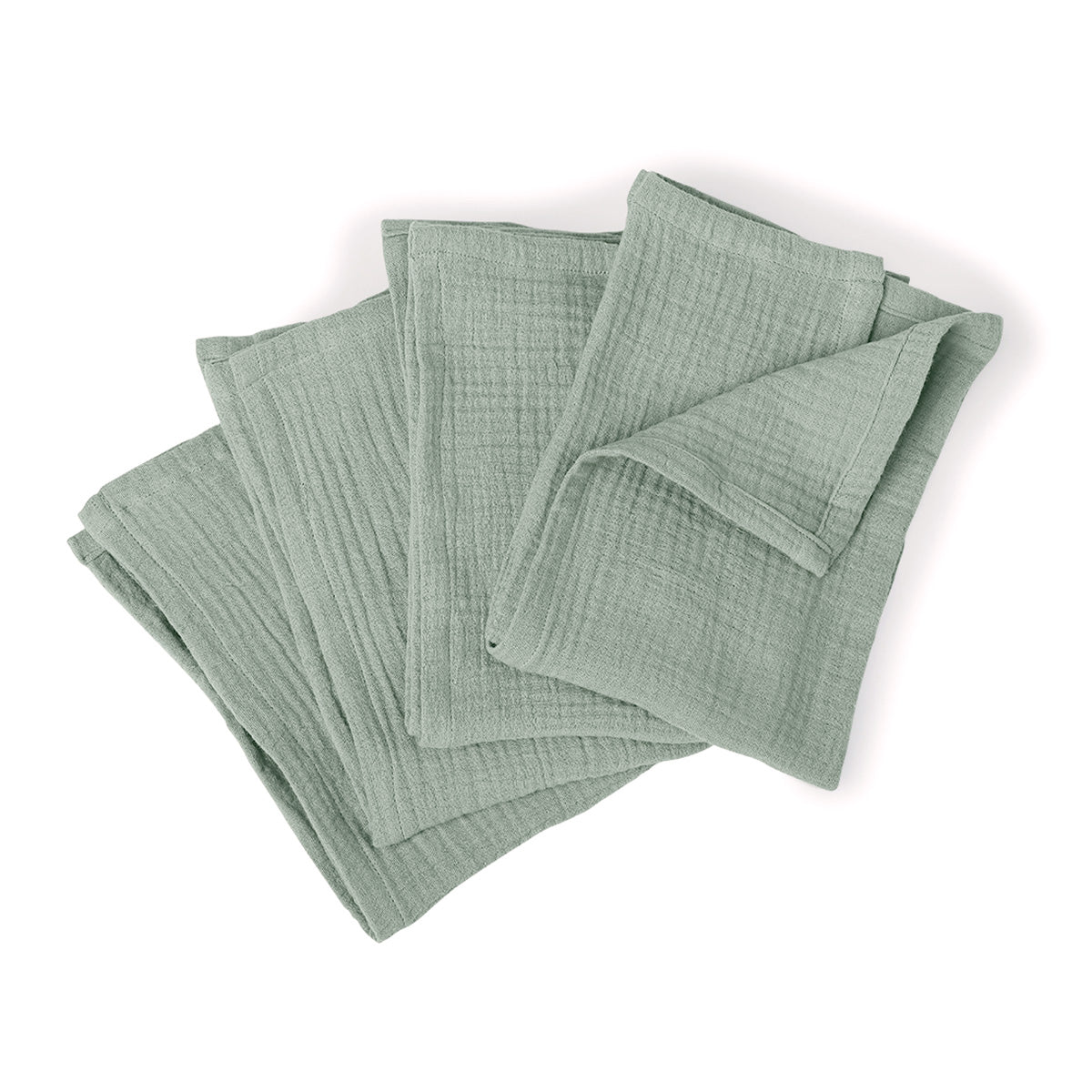 Alma - Nappe + 8 Serviettes - Vert Céladon