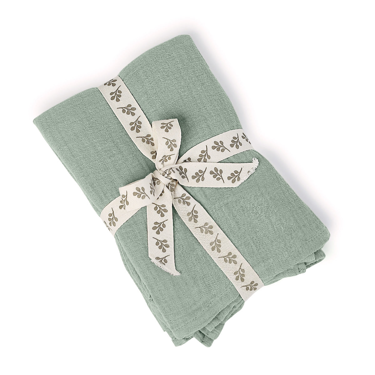 Alma - Nappe + 10 Serviettes - Vert Céladon