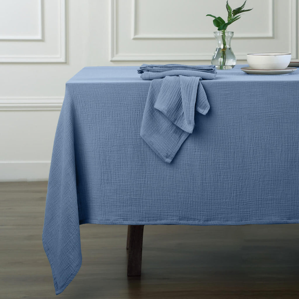 Alma - Mantel + 8 Servilletas - Azul