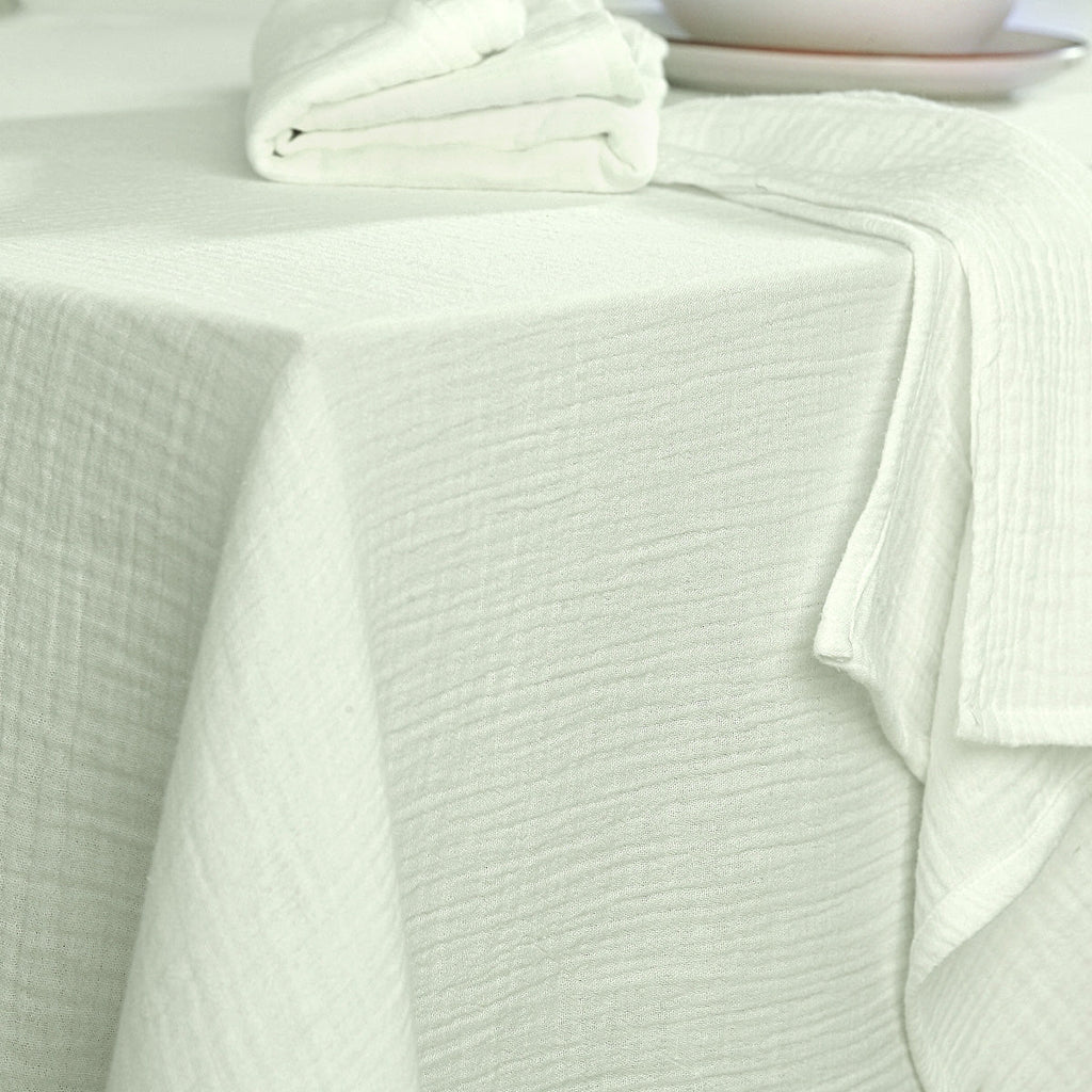 Alma - Nappe + 10 Serviettes - Vert Amande