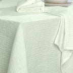 Alma - Nappe + 10 Serviettes - Vert Amande