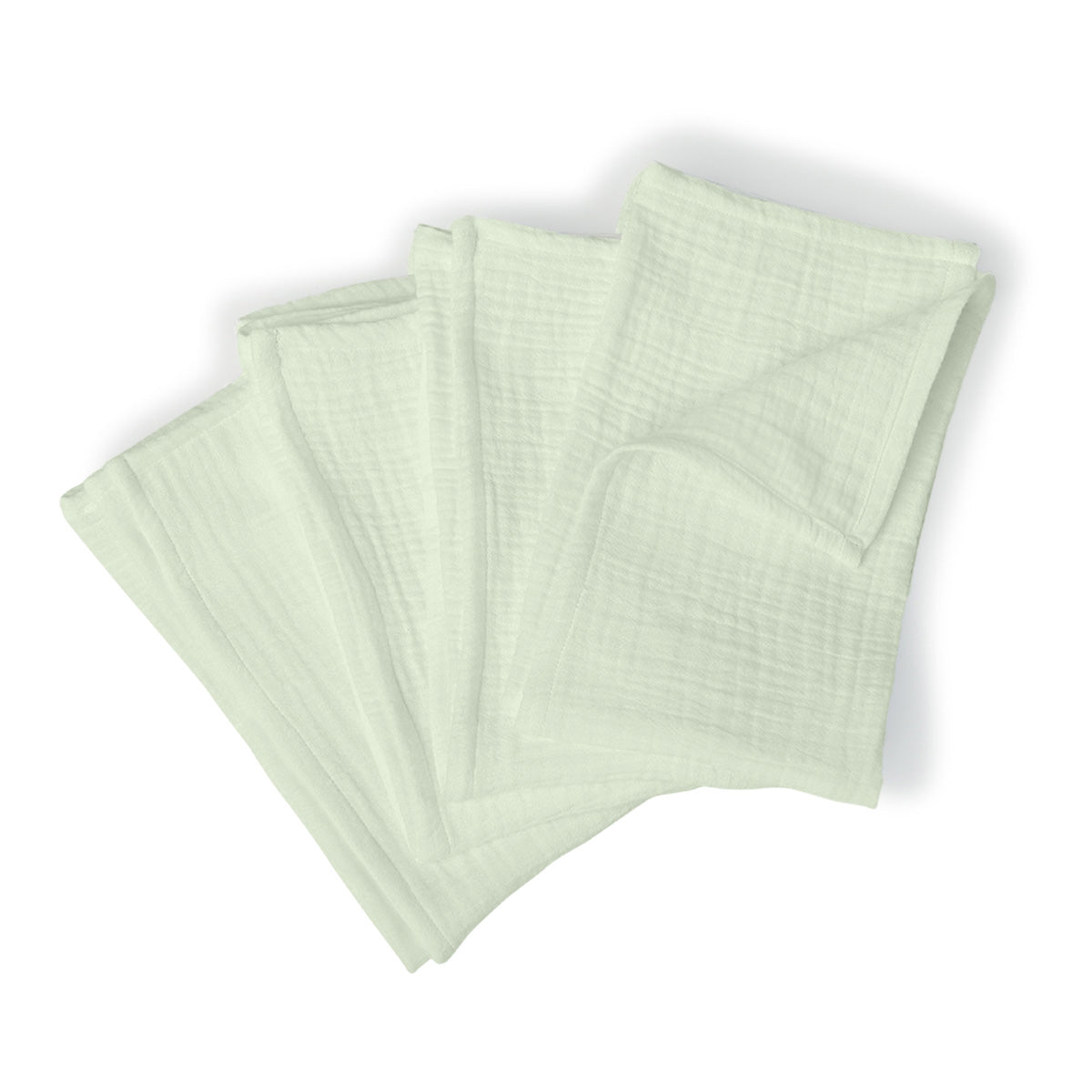 Alma - Nappe + 10 Serviettes - Vert Amande