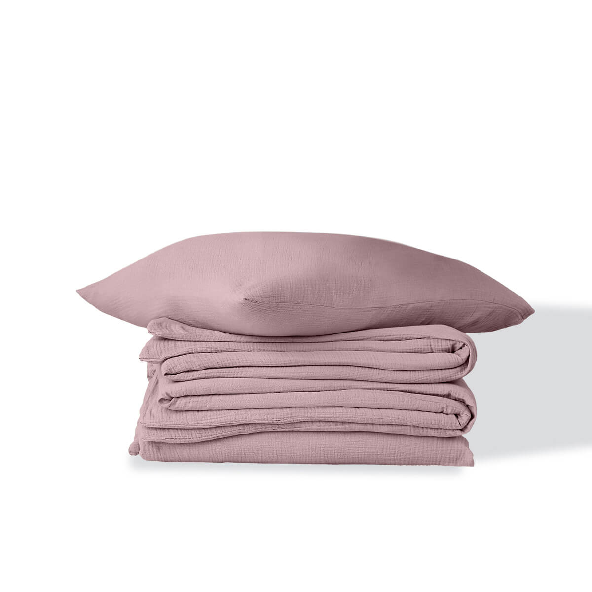 Alma - Juego De Cama - Gasa De Algodón - Palo De Rosa
