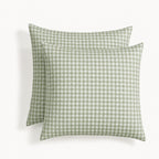 Lunas - Pillowcase (X2) - Washed Cotton - Celadon Green