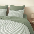Lunas - Pillowcase (X2) - Washed Cotton - Celadon Green