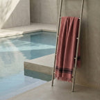Faro - Fouta Eponge - Terracotta/Noir