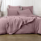 Alma - Taie D'Oreiller (X2) - Gaze De Coton - Bois De Rose
