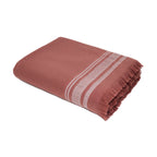 Faro - XXL Terry Fouta - Terracotta/Greige