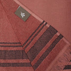 Faro - XXL Terry Fouta - Terracotta/Black