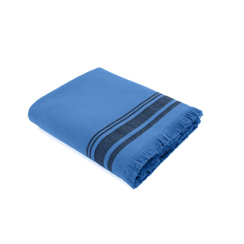 Faro - XXL Terry Fouta - Denim Blue/Black