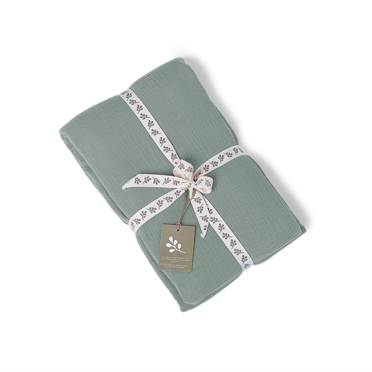Carla - Nappe - Gaze De Coton - Vert Céladon