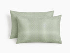 Lunas - Pillowcase (X2) - Washed Cotton - Celadon Green
