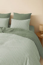 Lunas - Pillowcase (X2) - Washed Cotton - Celadon Green