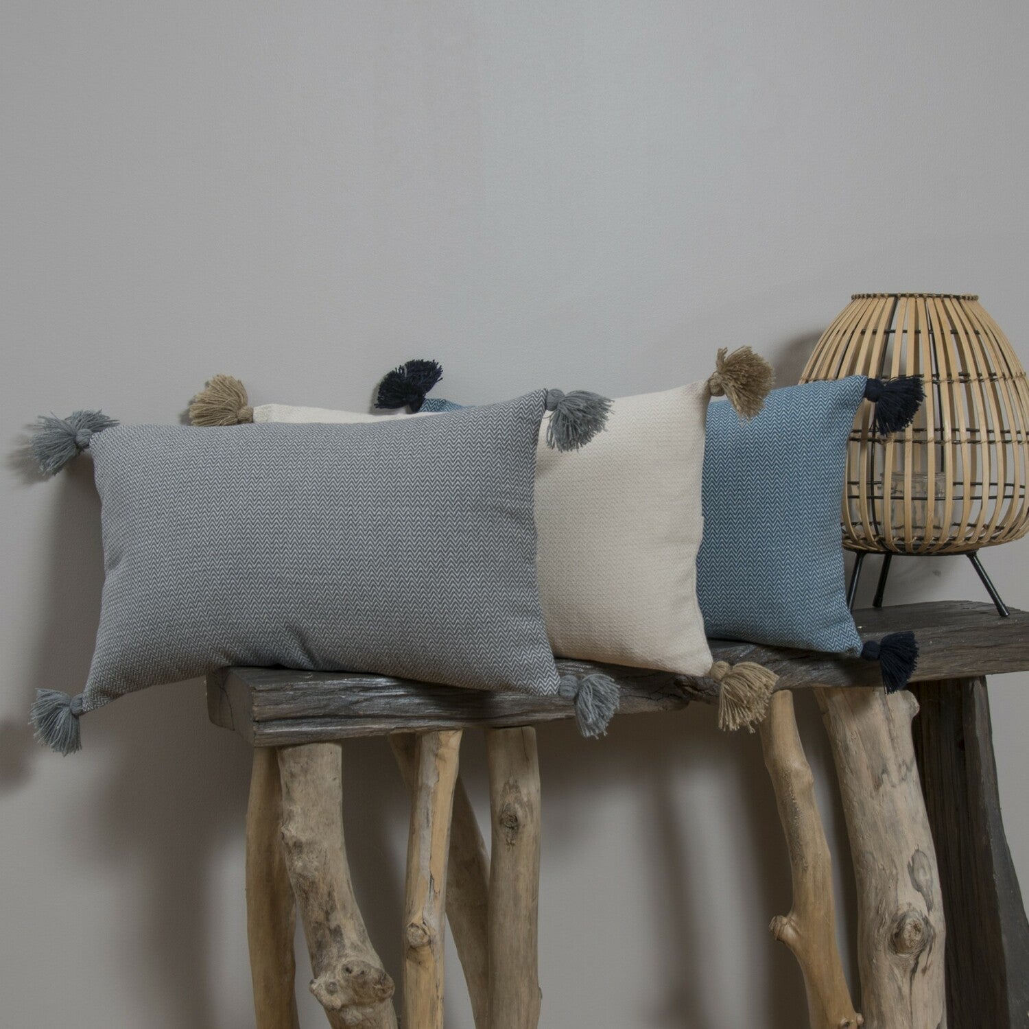 Stockholm - Coussin - Coton - Bleu Pétrole