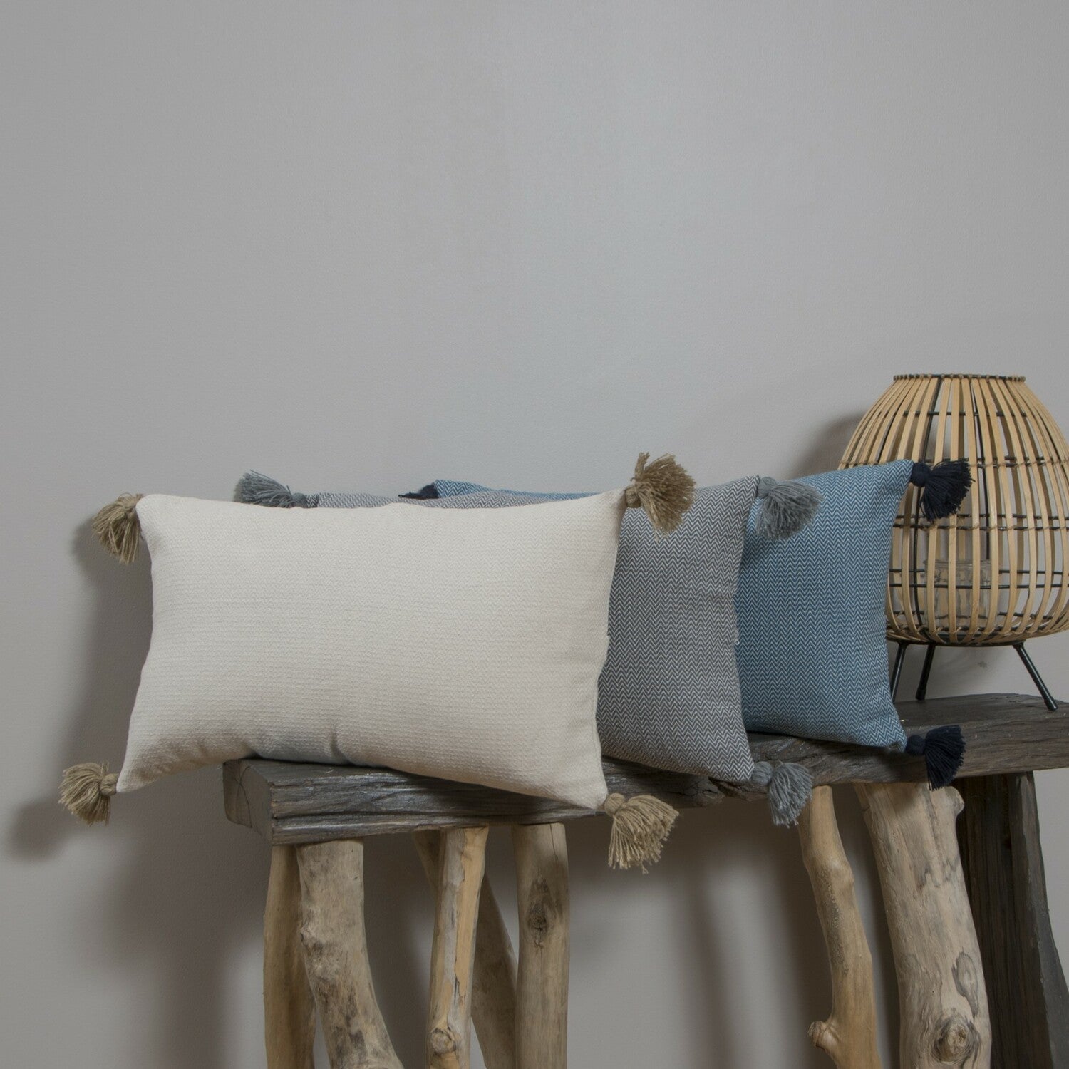 Stockholm - Cushion - Cotton - Light Taupe