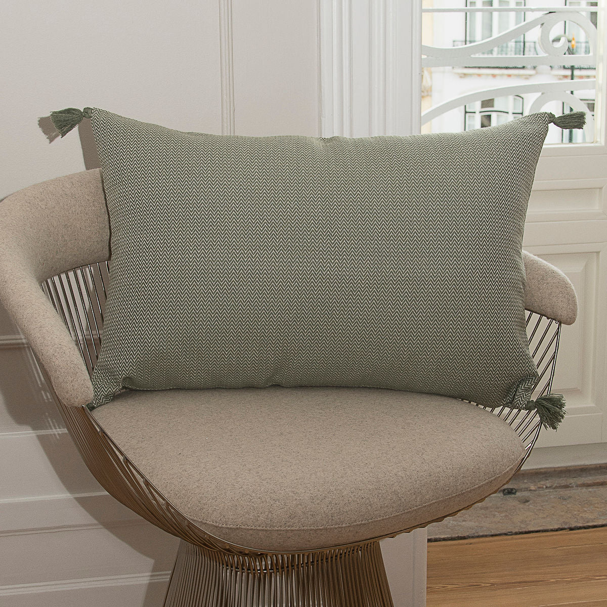 Stockholm - Cojín - Algodón - Verde Oliva