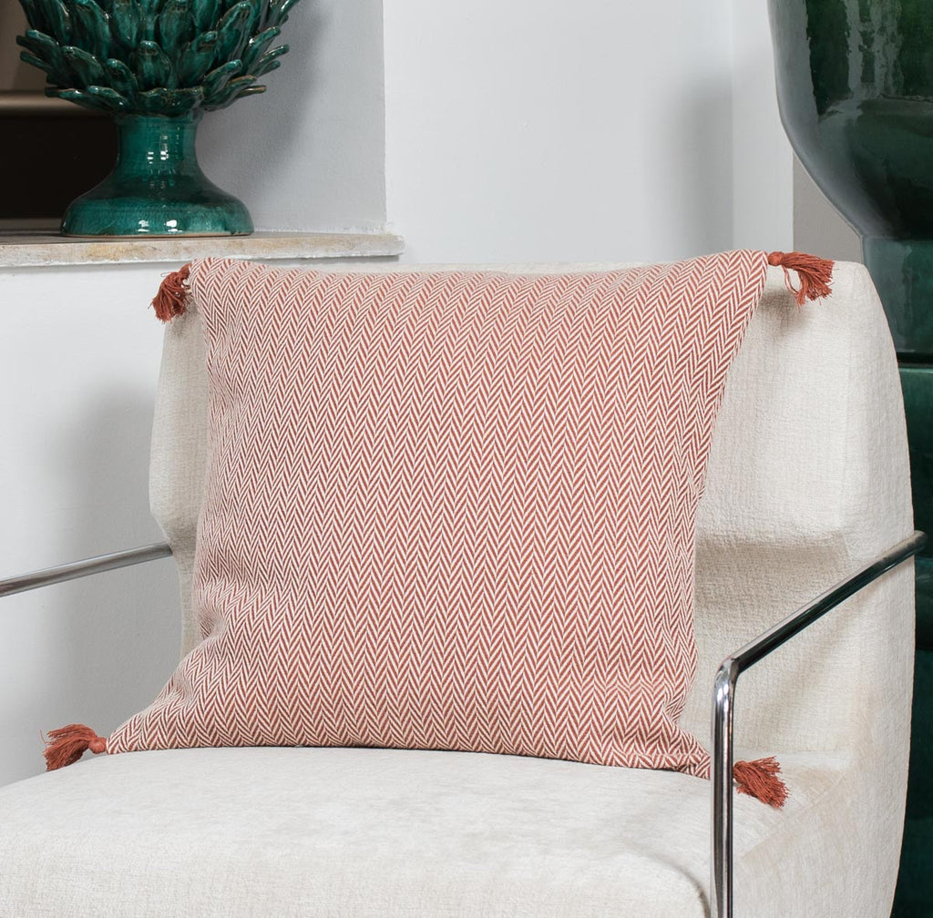 Megeve - Coussin - Coton - Rouge Tomette
