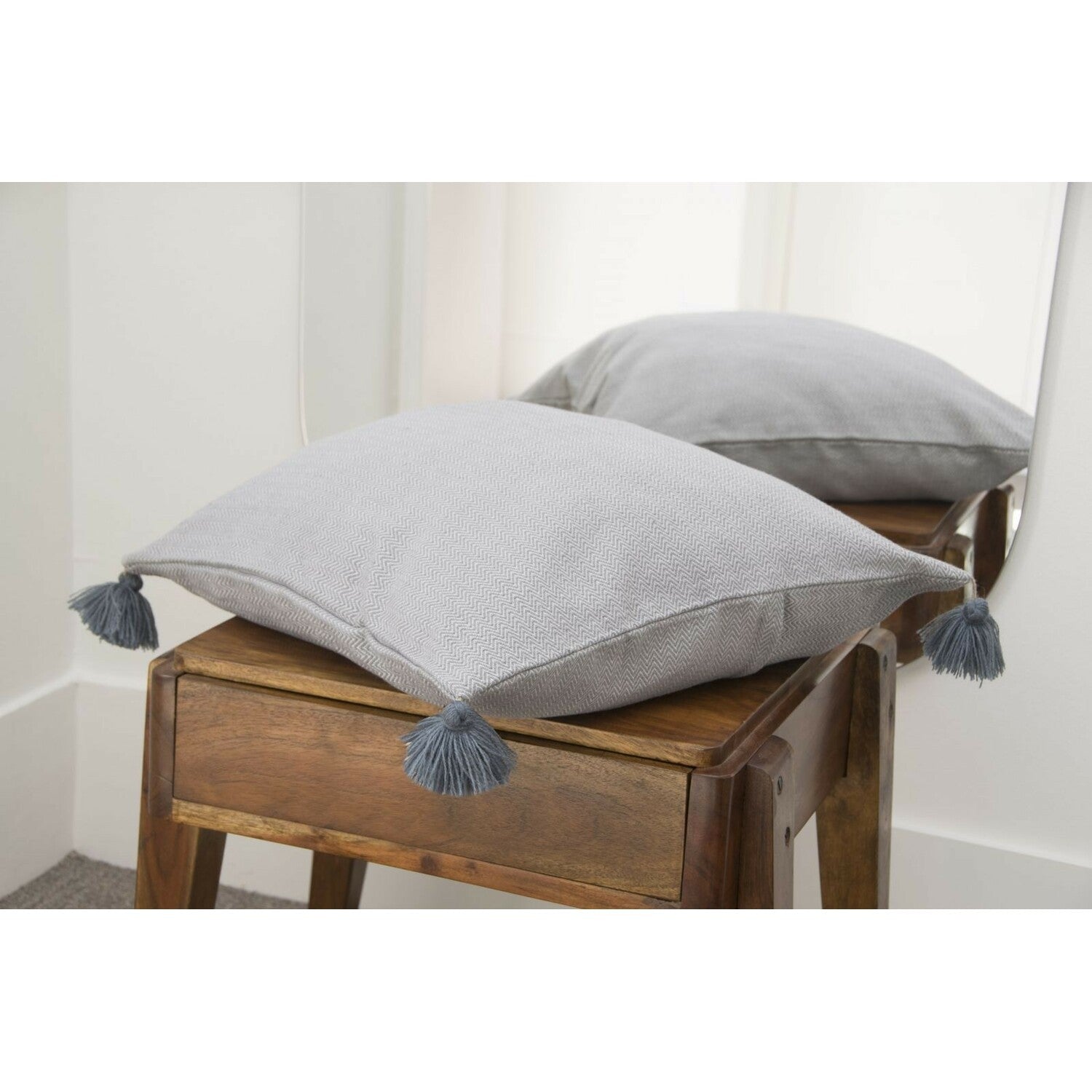 Stockholm - Cushion - Cotton - Pearl Grey