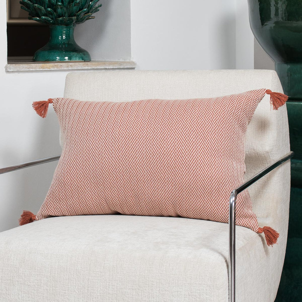 Megeve - Coussin - Coton - Rouge Tomette