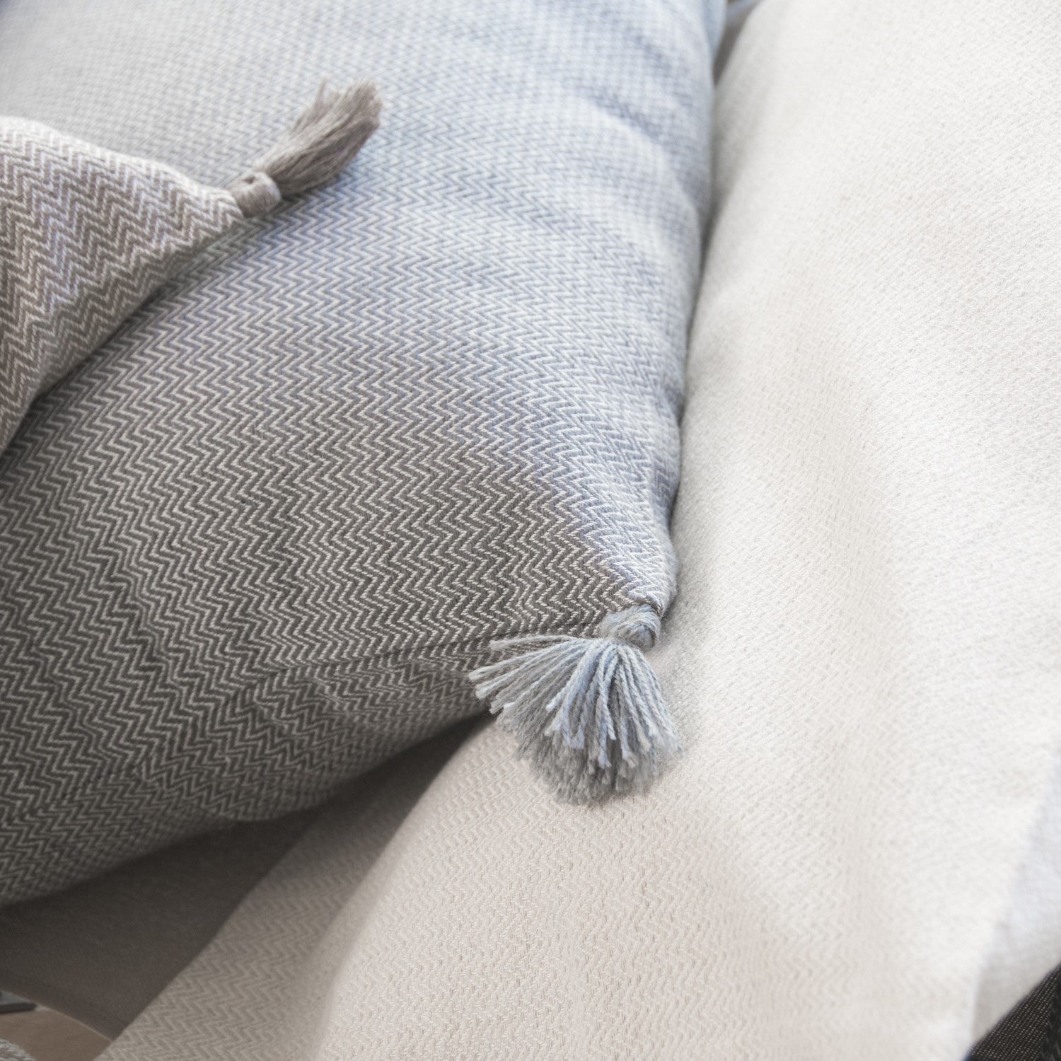 Stockholm - Coussin - Coton - Gris Moyen