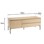 Maxendre - Mueble TV - Roble claro
