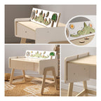 2-In-1 Toy Shelf & Table – Lilu