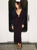 Flowery Night Long Dress