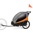 Nava Orange 3-in-1 Child Bike Trailer
