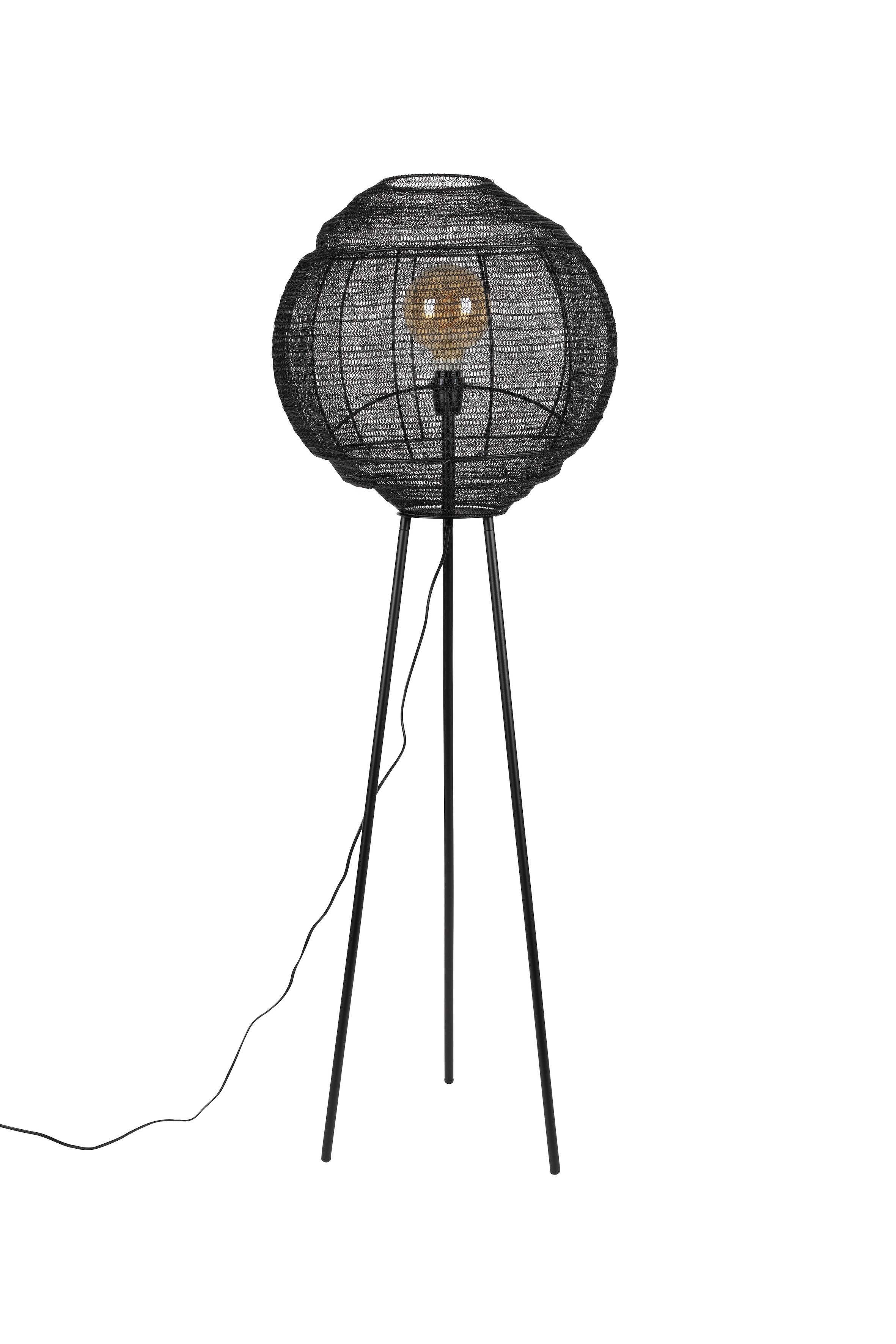 Meezan - Floor lamp - Iron - Black