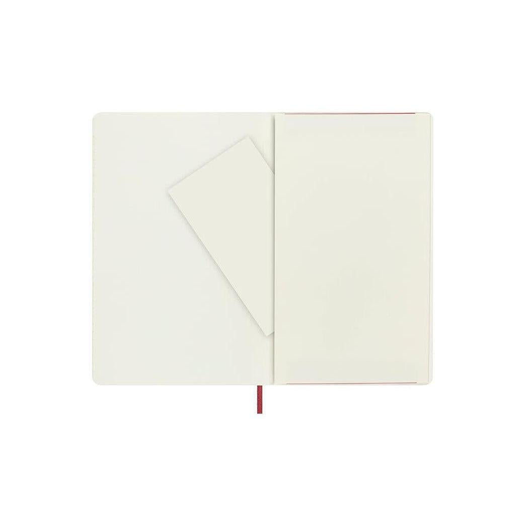 Carnet Ligné (Ruled Notebook) - Large - Couverture En Cuir - Rouge