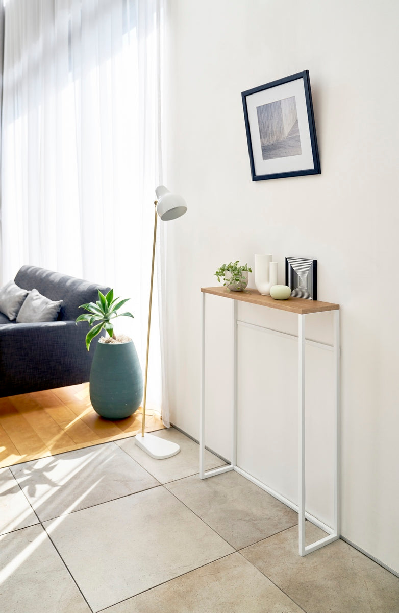 Slim Console Table - Tower - White