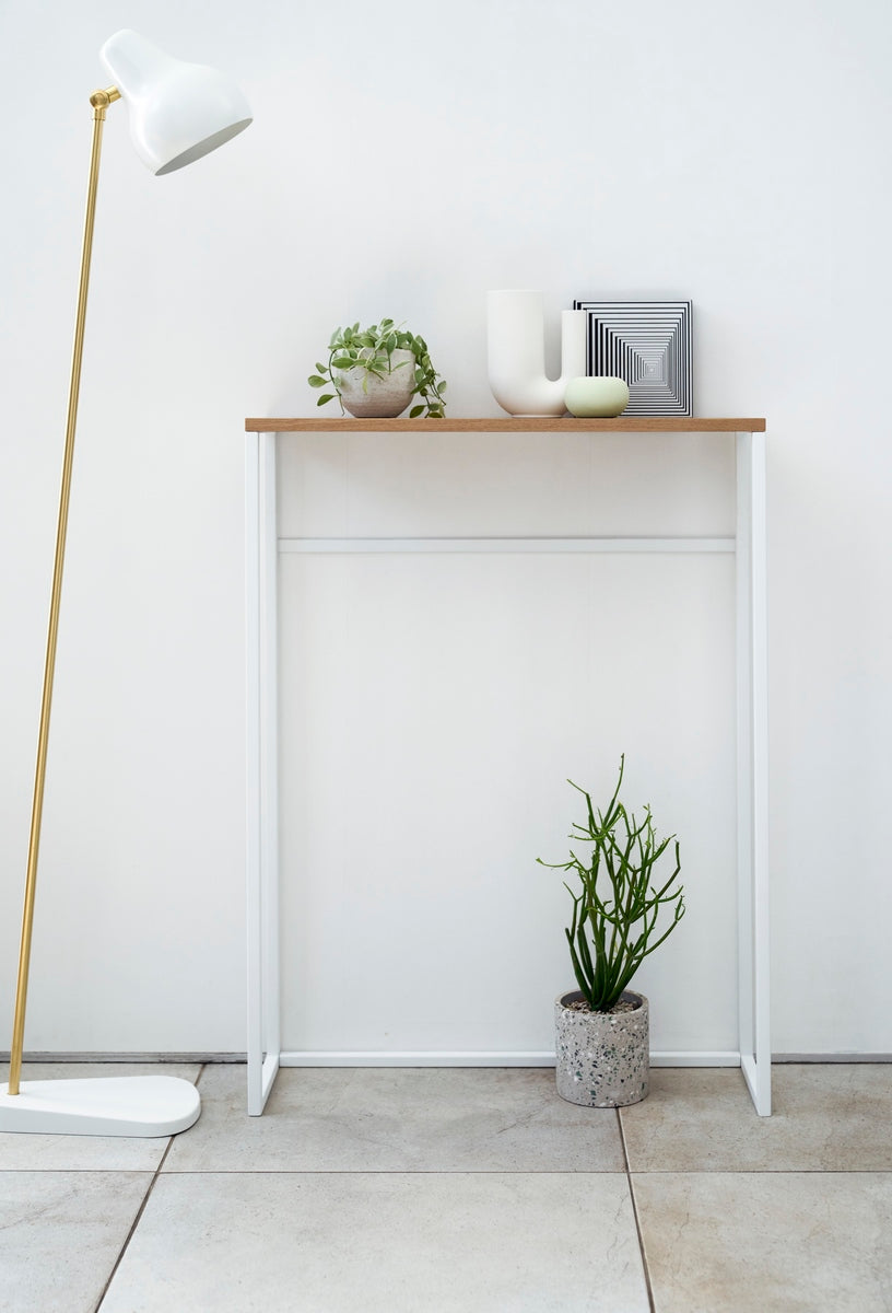 Slim Console Table - Tower - White