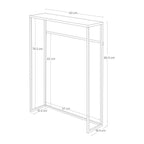 Slim Console - Tower - Black