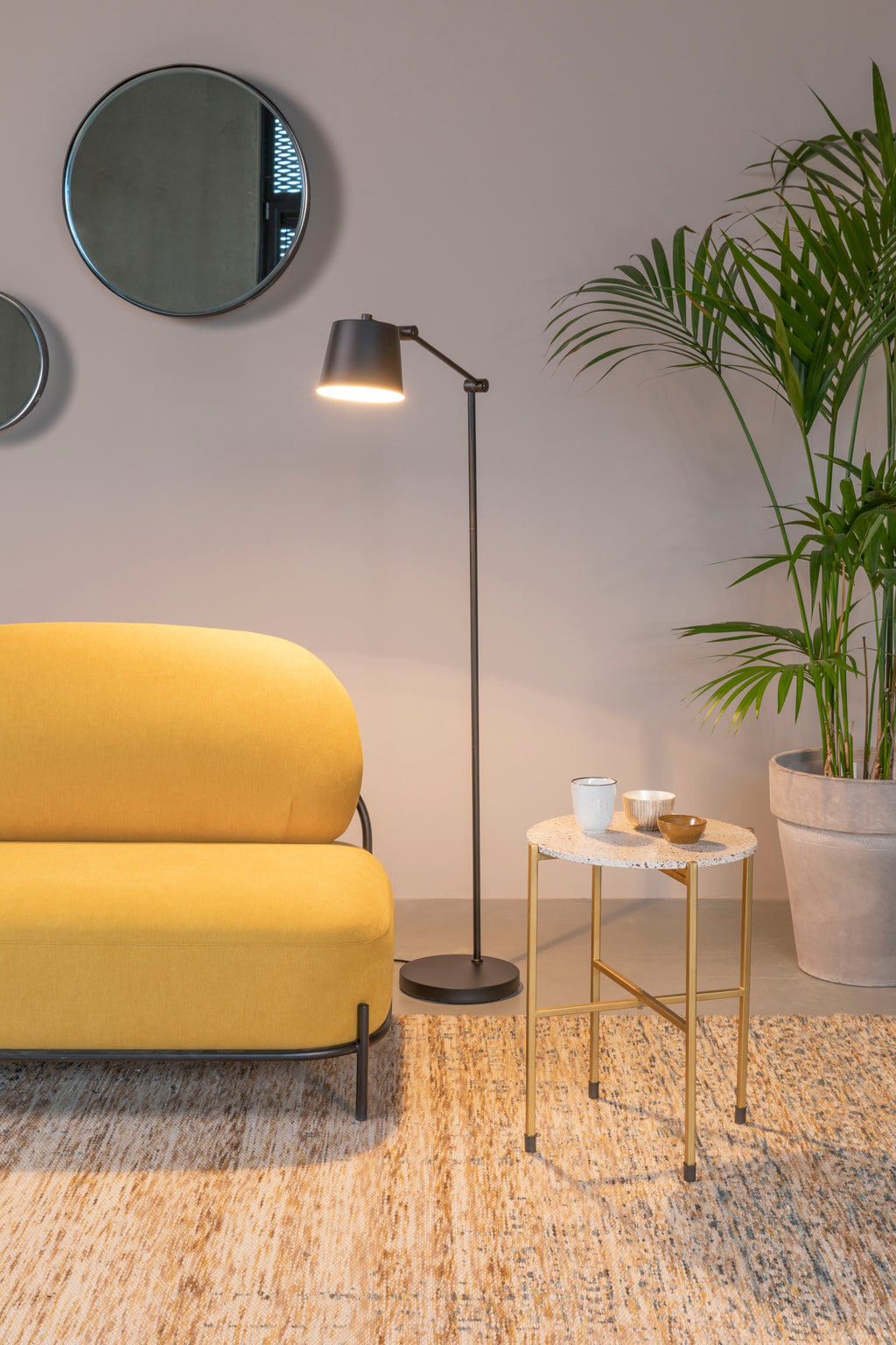 Hajo - Floor lamp - Iron - Gray