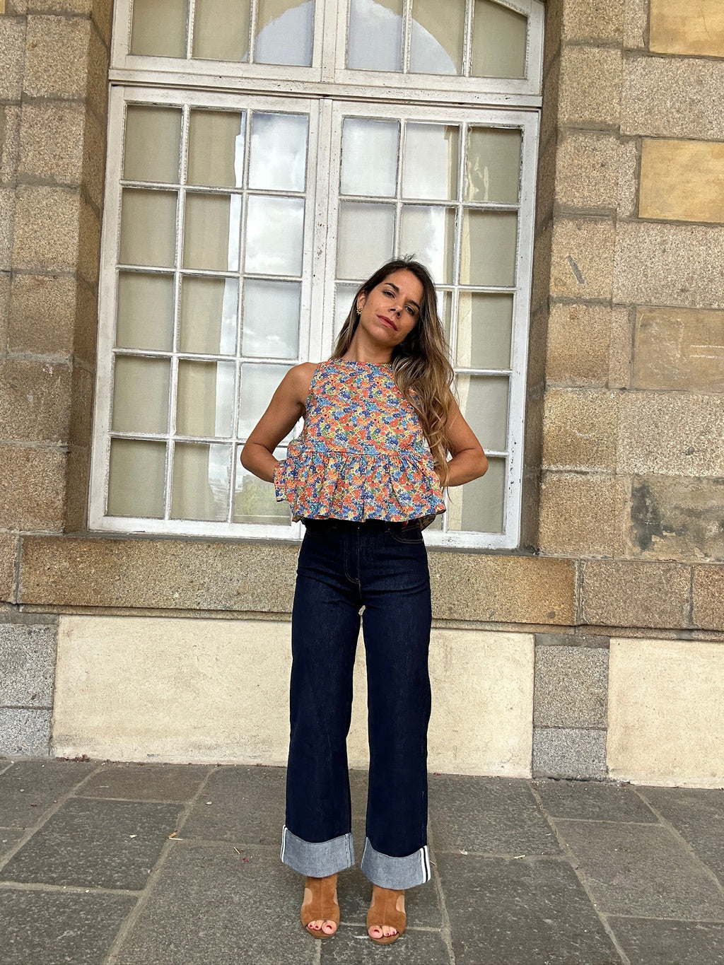 Vaqueros Loane de denim crudo