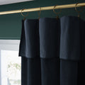 Adjustable Curtain + Rings - Cotton Velvet - Caesar - Midnight