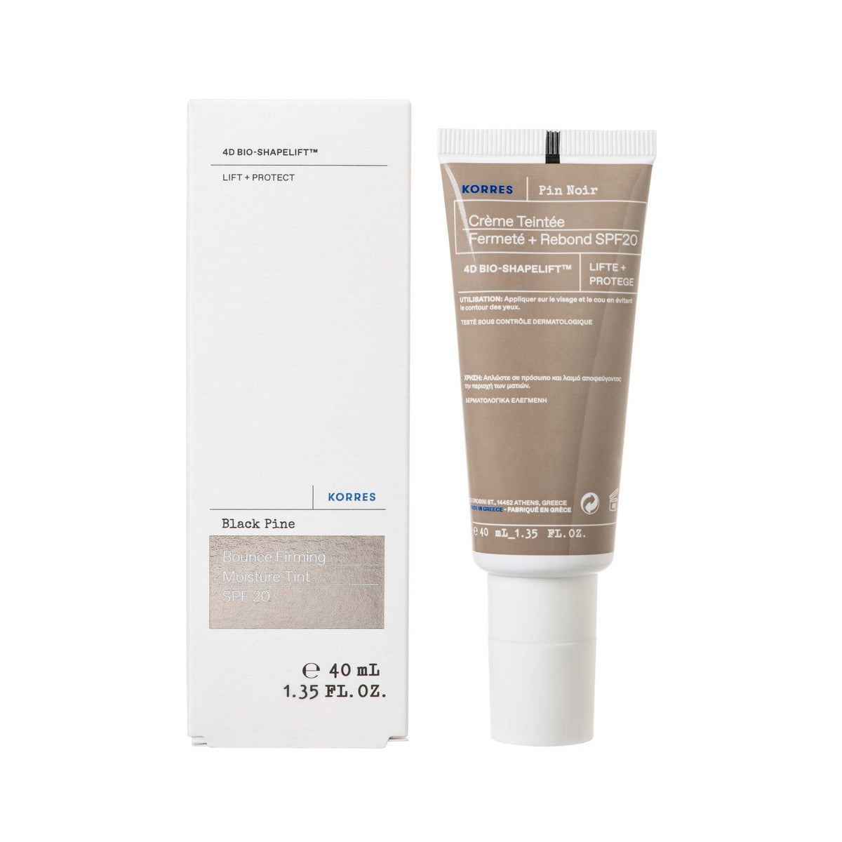 Black Pine 4D Spf20 Tinted Day Cream (All Skin Types) - Bioshape Lift - 40Ml