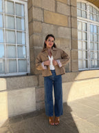 Veste trench Edith en coton Liberty camel