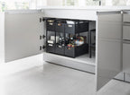 2-Tier Storage Baskets - Tower - Black