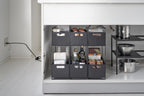 2-Tier Storage Baskets - Tower - Black