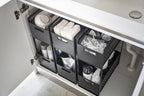2-Tier Storage Baskets - Tower - Black